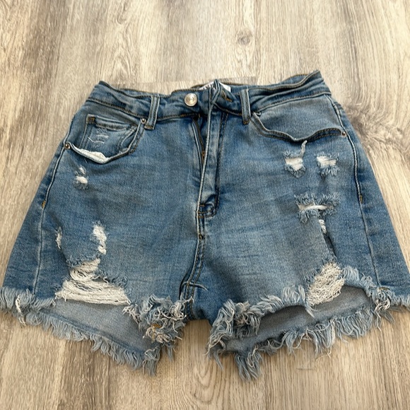 Dark blue Jean shorts - Picture 2 of 3